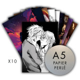 Lot de 10 illustrations A5