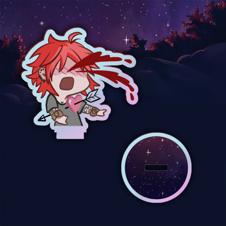 Standee acrylique Holographique — Chibi Kuro