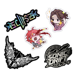 Lot de 5 stickers